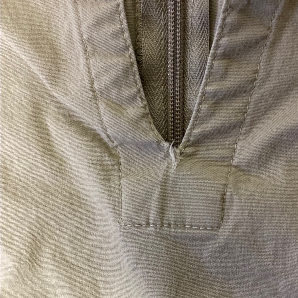 GAP Tan Sleeveless Sheath Dress V-Neck Midi - Picture 7 of 9